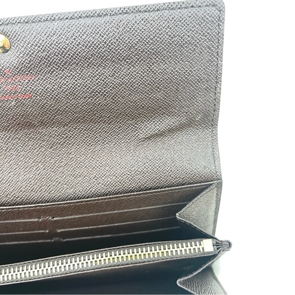 LOUIS VUITTON Portefeuille Sarah ZIP long wallet 💯 Authentic - Picture 9 of 10
